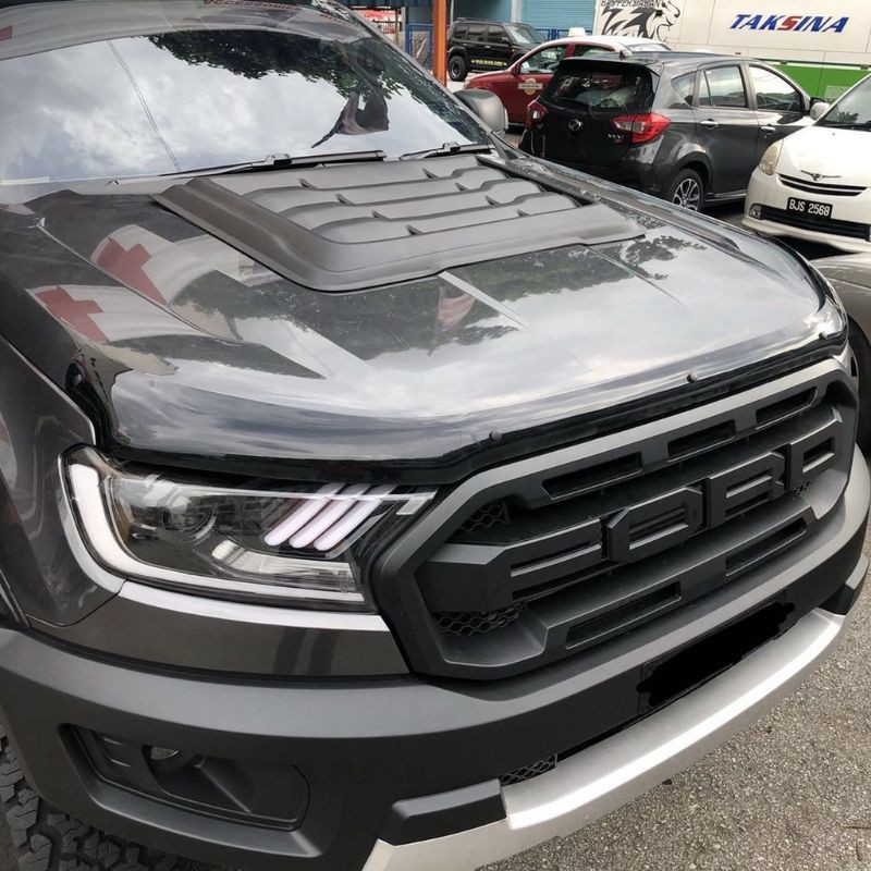 Ford Ranger T6 T7 front bonnet scoop Raptor Design | Shopee Malaysia