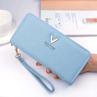 Ready Stock】💕Fashion Wallet women's long zipper small bag Korean