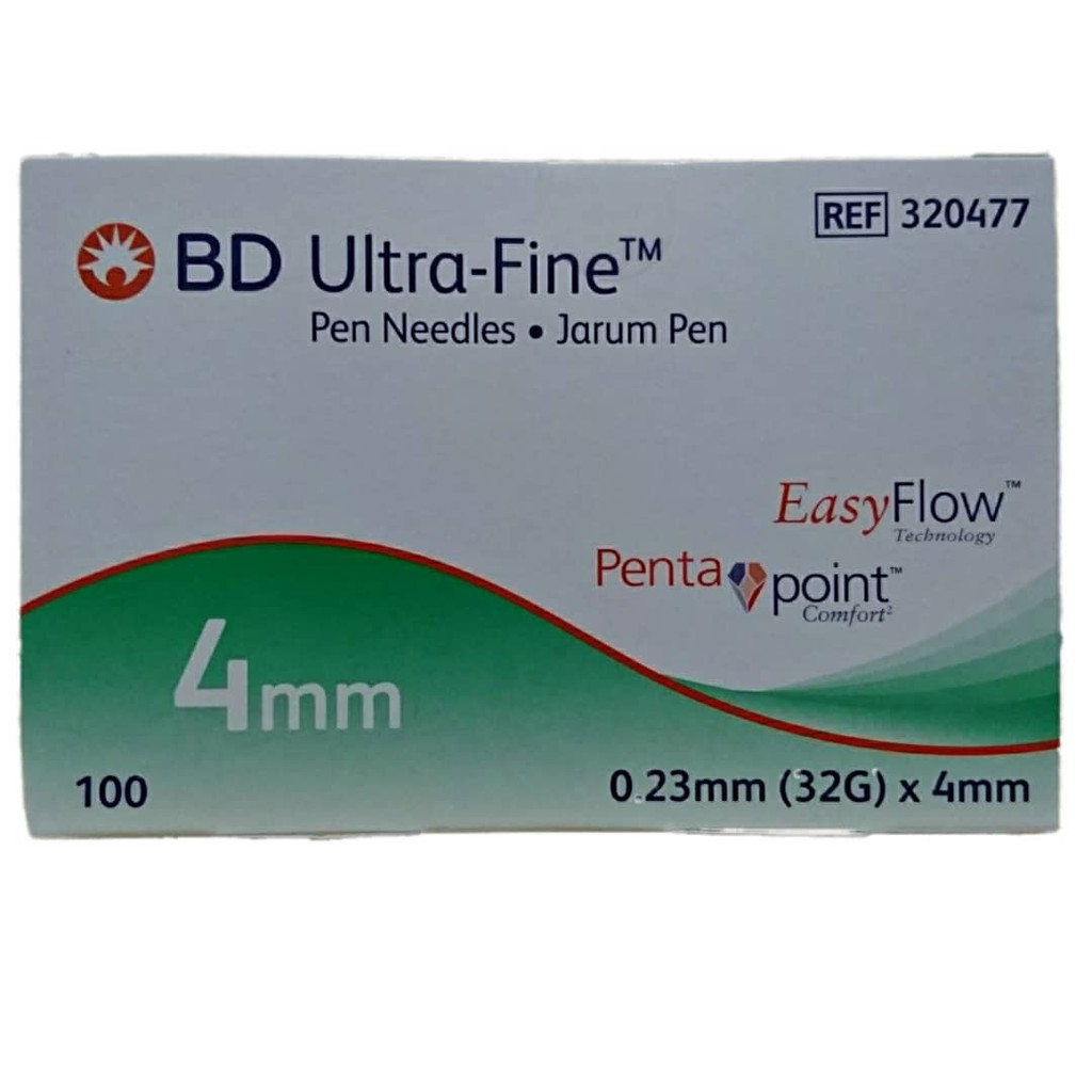 BD Ultra-Fine™ PRO Pen Needle 4mm x 32G - Quality Healthcare Products —  PinkPharm