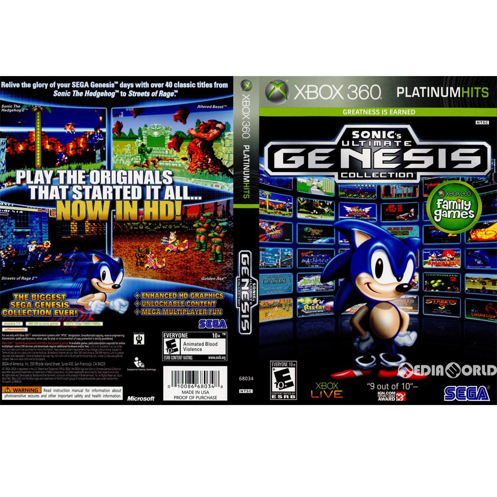 XBOX 360 Sonics Ultimate Genesis Collection | Shopee Malaysia