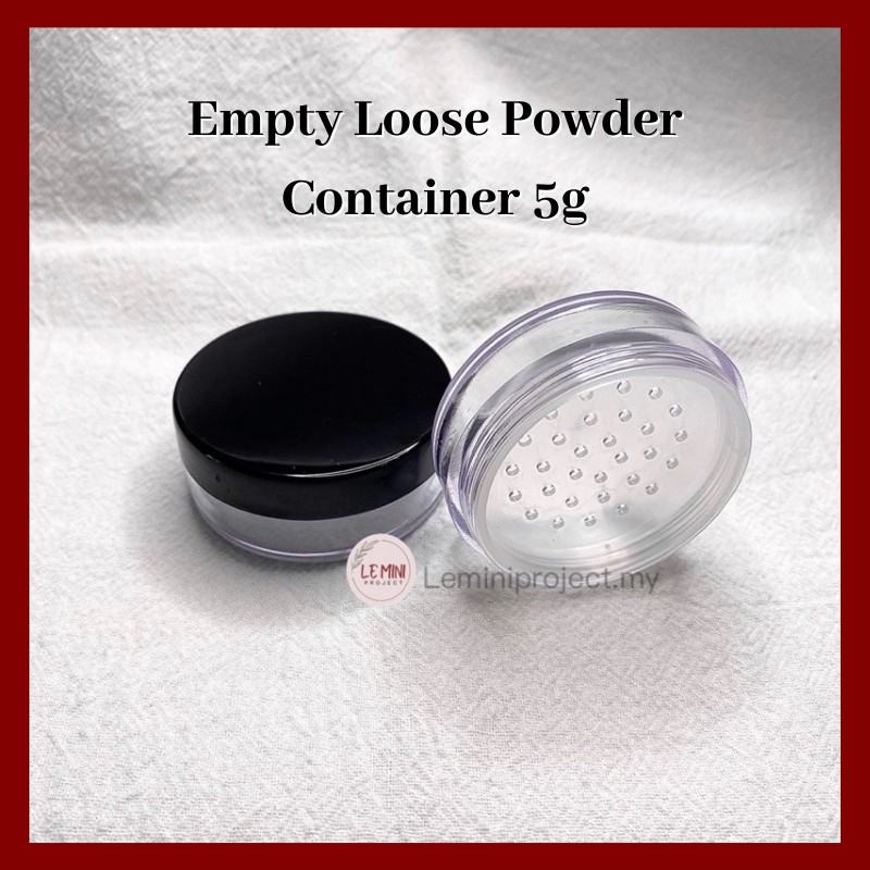 🔥READY STOCK🔥 4PCS 5g Bekas Bedak Empty Loose Powder Case Container