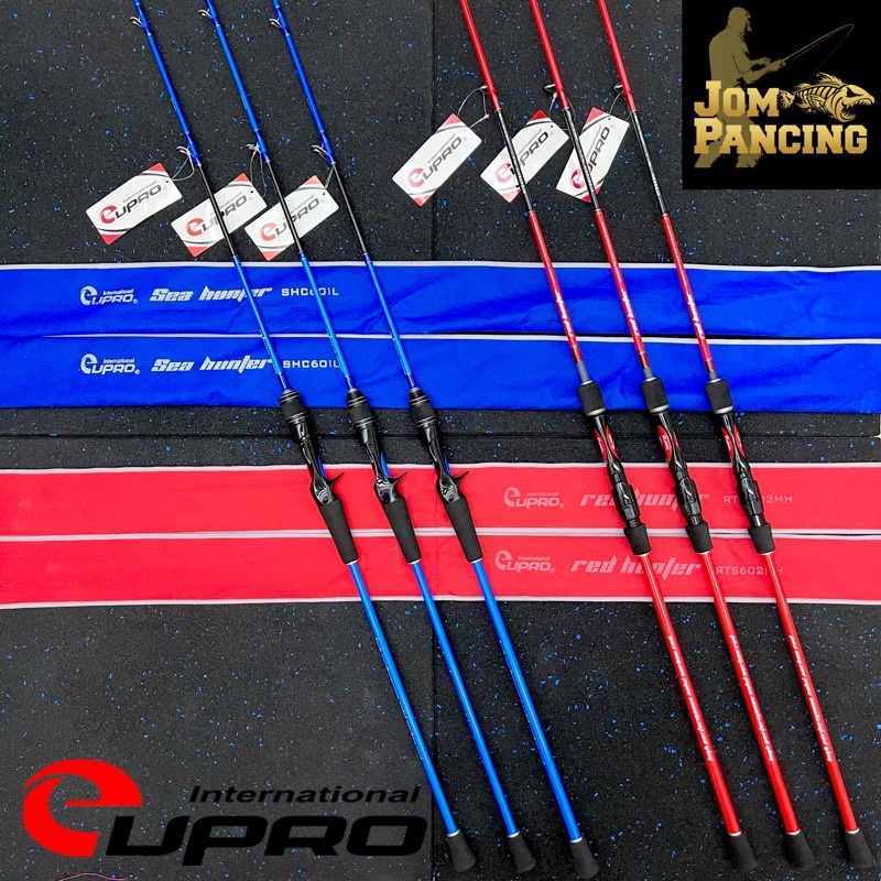 【Jom Pancing】EUPRO RED SEA HUNTER GEN 2 Solid Carbon Spinning Casting ...