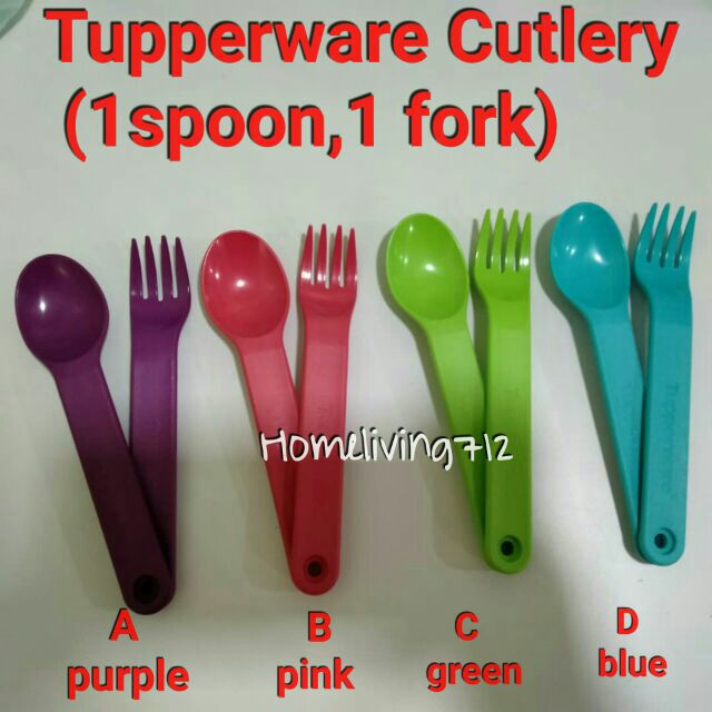 🎉 3.3 SALES 🎉Tupperware cutlery set (set of 4 color) | Shopee Malaysia