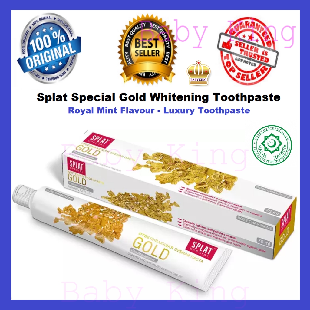 Original Splat Special Gold Luxury Toothpaste Tooth Paste 75ml | Shopee ...