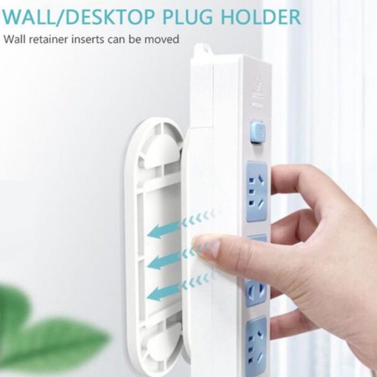 Self Adhesive Wall Desktop Plug Holder Power Strip Adapter Fixer, Power ...