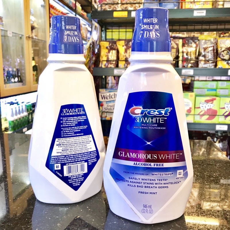 Crest 3D White Mouthwash 1 Liter (White) Shopee Malaysia