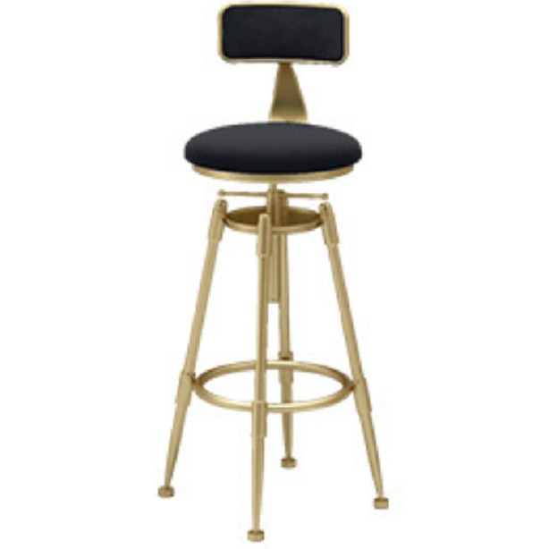 🪑 Adjustable BLACK GOLD Bar Chair 7385cm High Stool Back Kerusi Tinggi