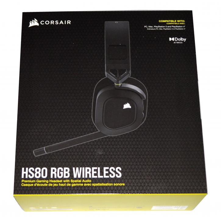 Corsair HS80 RGB Wireless Carbon - Dolby Atoms, Hyper Fast Slipstream ...