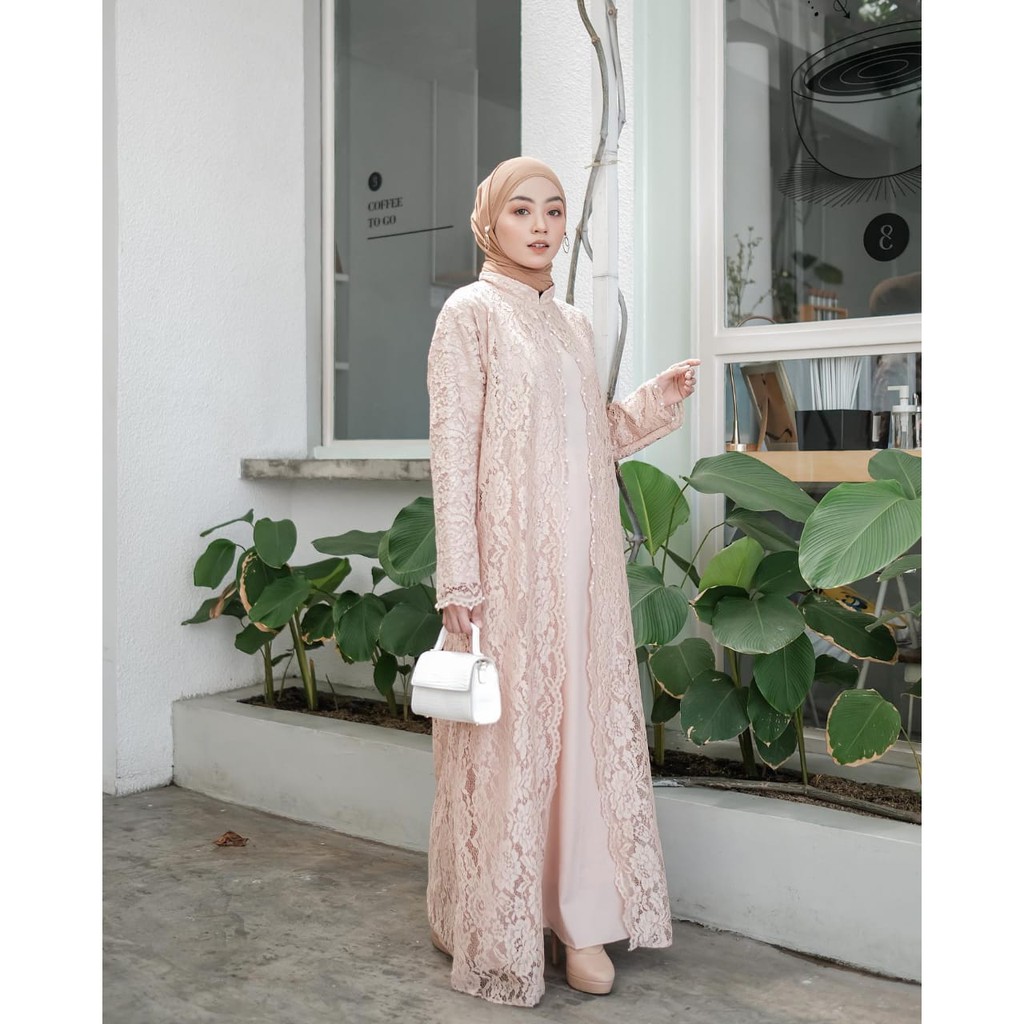 Burgandi ABAYA Dress Brocade Muslim Clothing Invitations | Shopee Malaysia