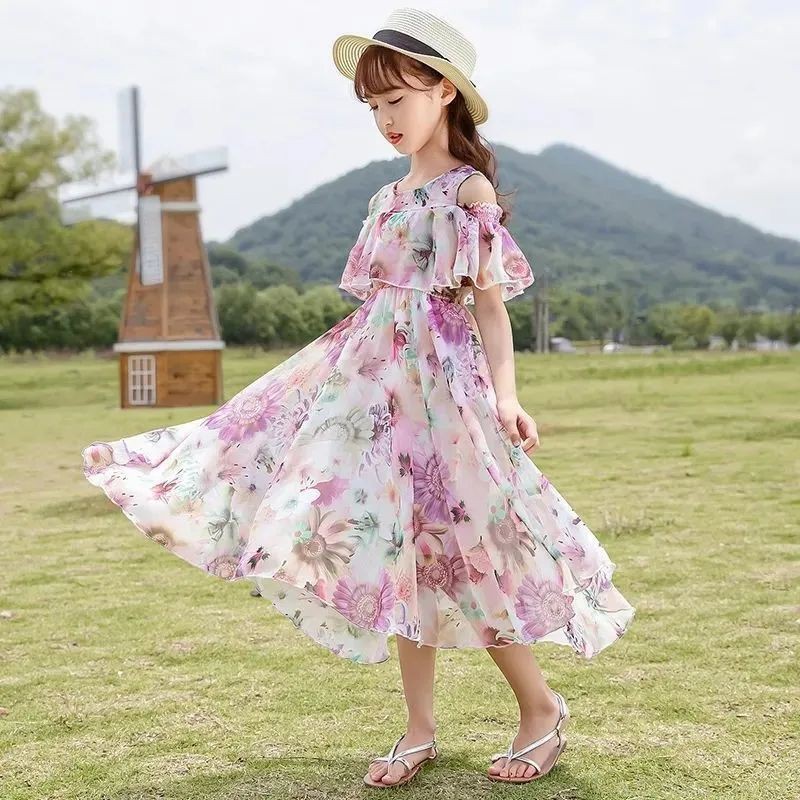 Flower print summer outlet dresses