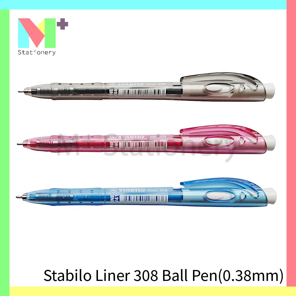 Stabilo Retractable Ballpoint, Stabilo Ballpoint Pen, Stabilo Pen 0.38mm