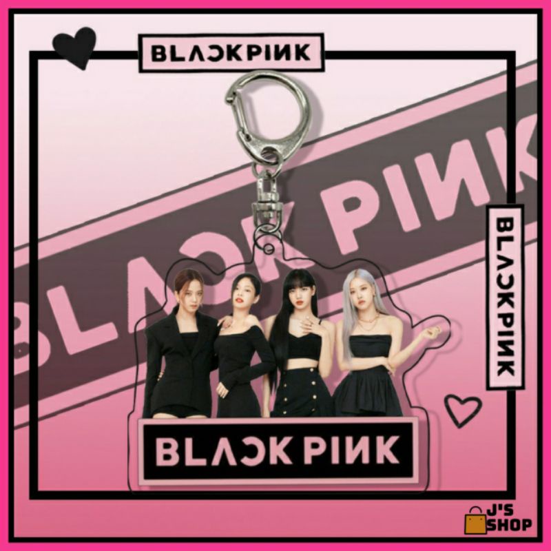 JsShop BLACKPINK keychain Acrylic Lisa Jisoo Jennie Rose KPOP keychain ...