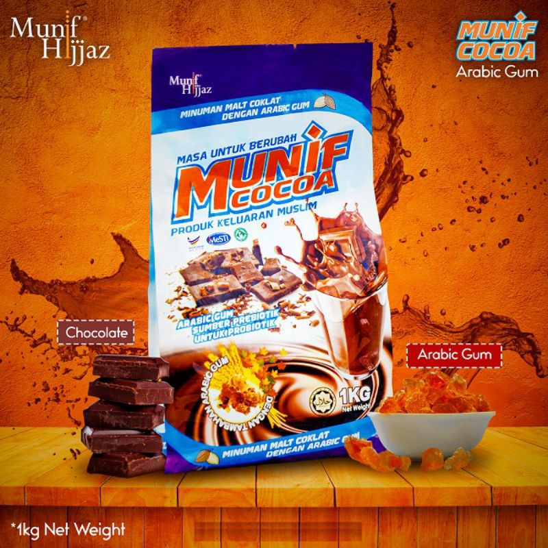Cocoa Arabic Gum 1Kg Munif Hijjaz coklat Gula gam arab koko Munif ...