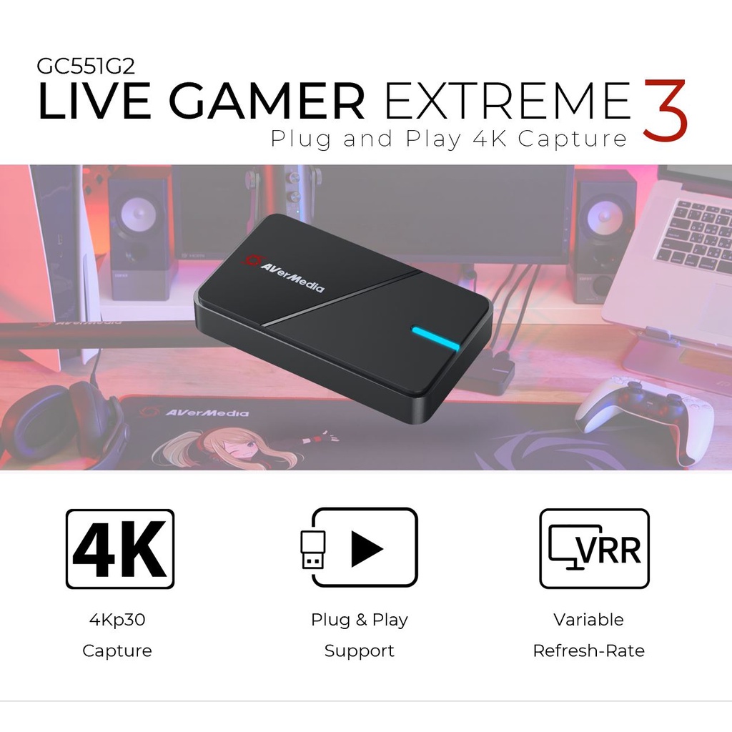 Official-Store] Avemedia Live Gamer Extreme 3 (GC551G2) | Shopee