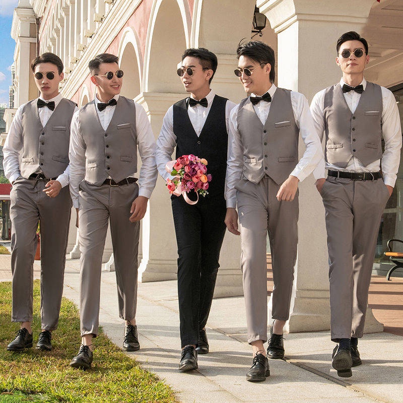 Groomsman suit Western style brothers' clothes men's wedding group