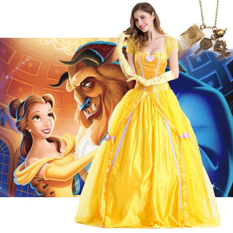 Beauty And The Beast Costumes Princess Belle Dresses Adult Fancy