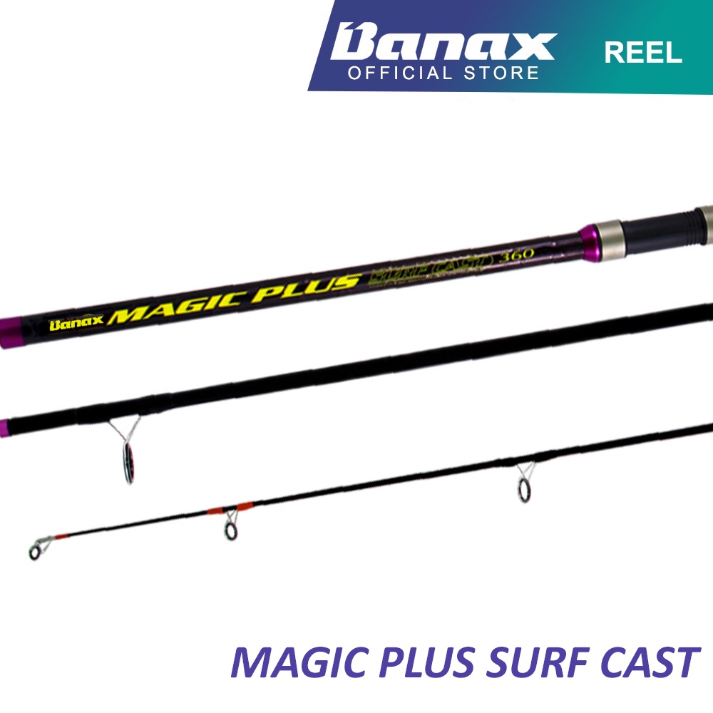 (11'8ft- 16'4ft) Banax Magic Plus Surf Cast Fishing Rod Rod Pantai Long Cast
