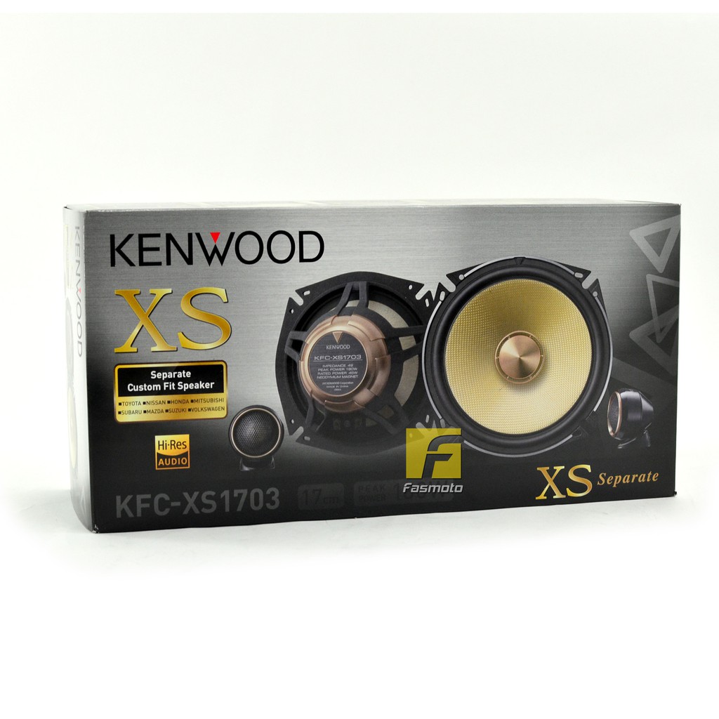 KENWOOD KFC-XS1703 Hi-Resolution Audio Certified 17cm Component