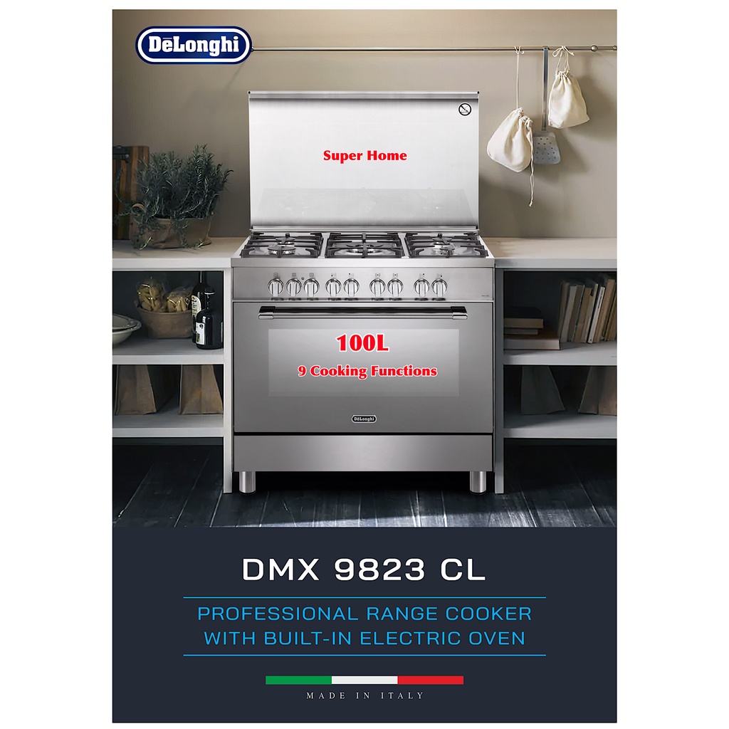 DeLonghi Free Standing Cooker DMX 9823 CL Delonghi Professional