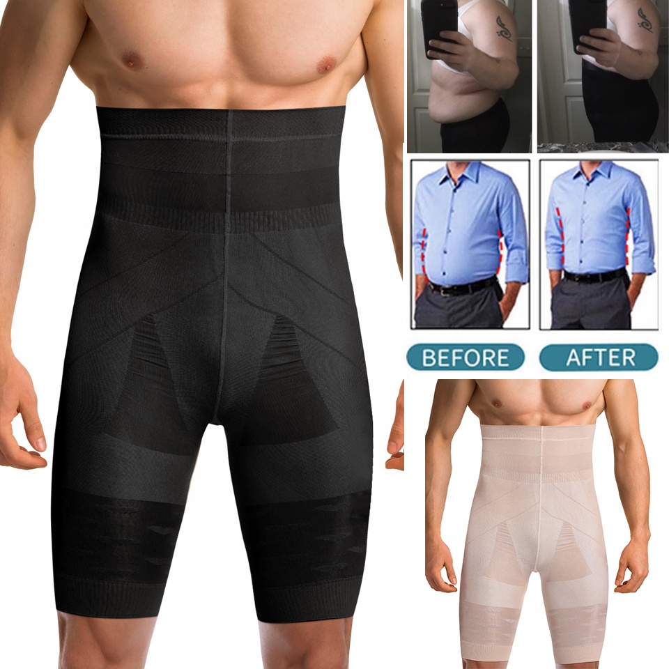 Men Shapewear Tummy Control Panties High Waist Slimming Body Shaper ...