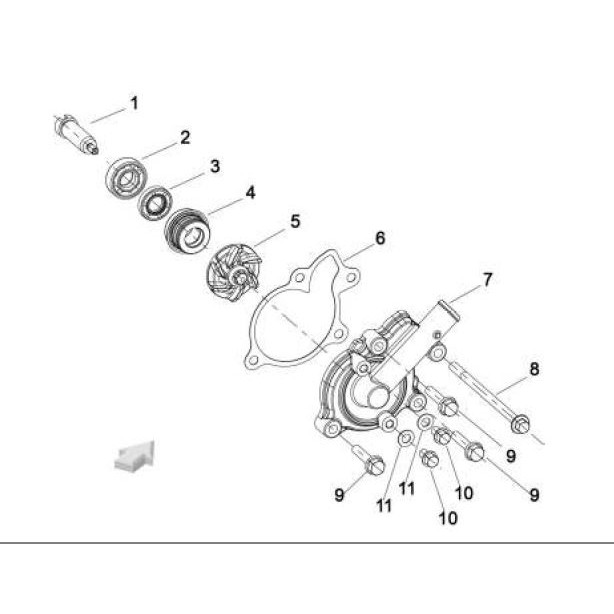 BENELLI RFS150 150s ENIGINE PART - COOLING SYSTEM (10-07-24) | Shopee ...