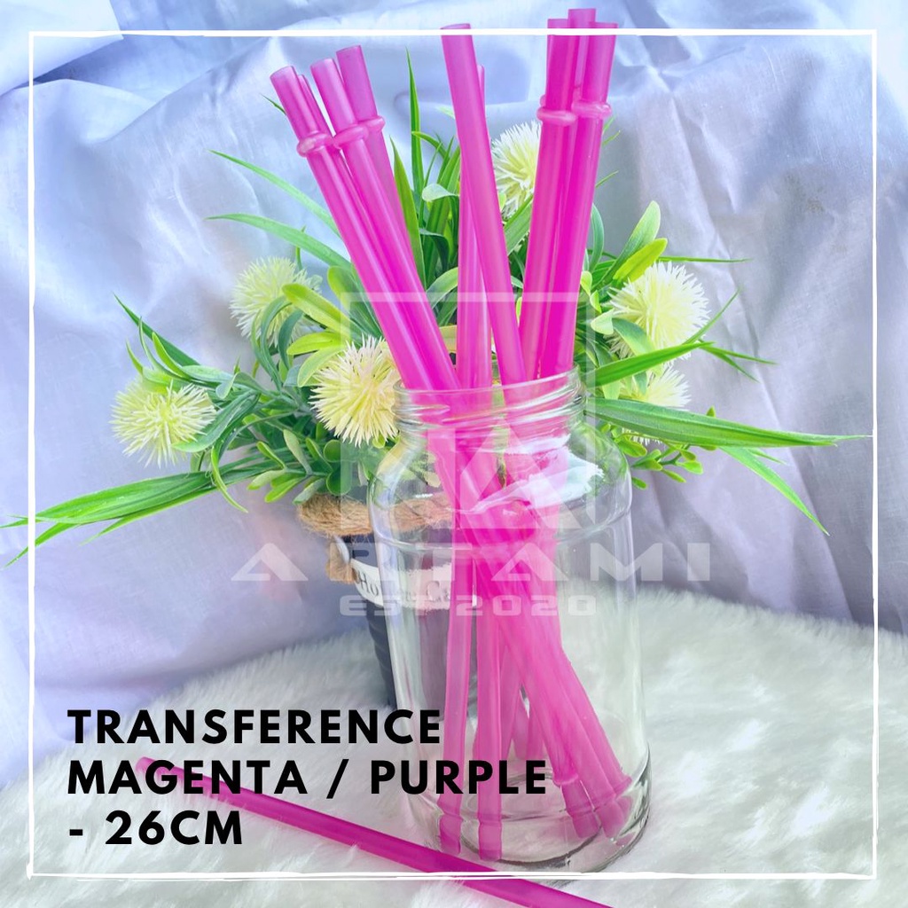 26CM COLORFUL REUSABLE TRANSFERENT STRAW / TRANSFERENT STRAW TUMBLER ...