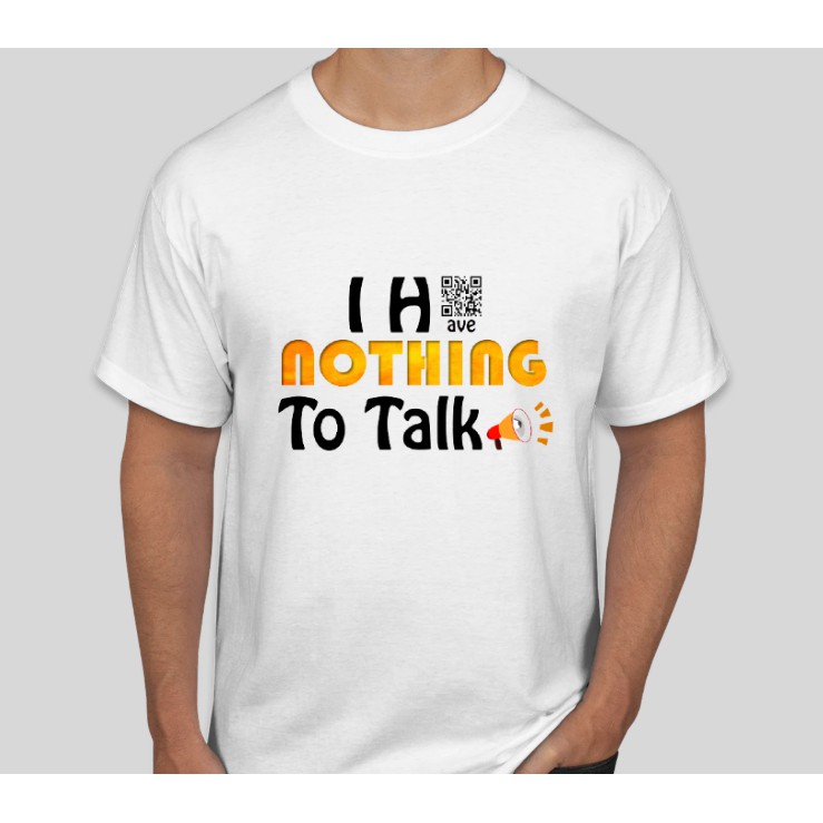 TALKING TSHIRT WITH QR CODE UNISEX - NEW ARRIVAL (TBT BESAR) | Shopee ...