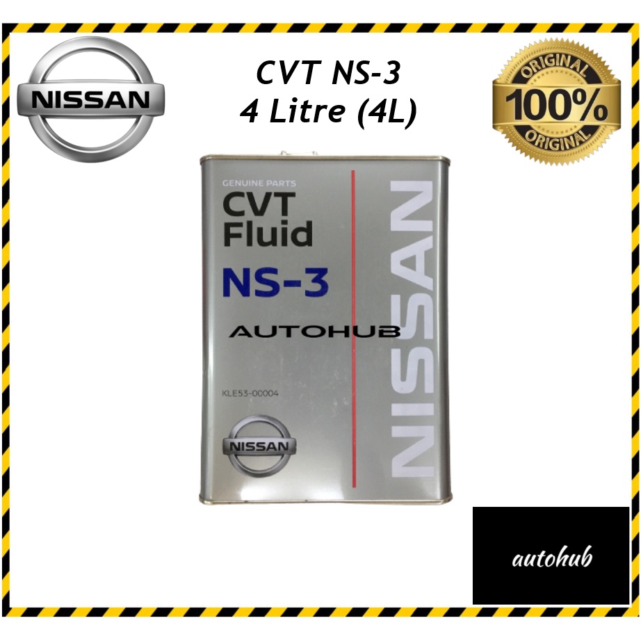 (100% ORIGINAL) Nissan CVT NS3 Nissan CVT Fluid Nissan CVT Oil 4 Litre ...