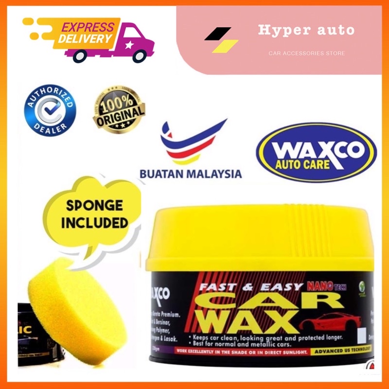 Waxco Car Wax Polish 320g fast & easy nano tech car wax and polish made