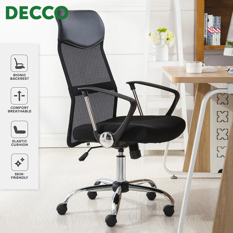 Decco Office Chair Ergonomic Office Chair Computer Chair Comfortable ...
