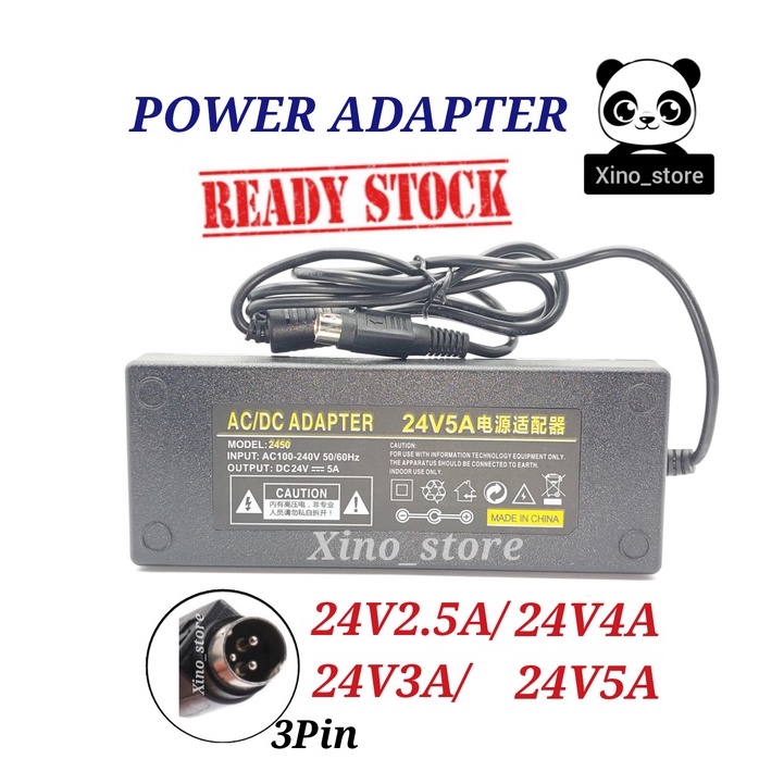 24V 2.5A / 24V 3A / 24V 4A / 24V 5A (3pin) Printer Power Adapter 24V2 ...