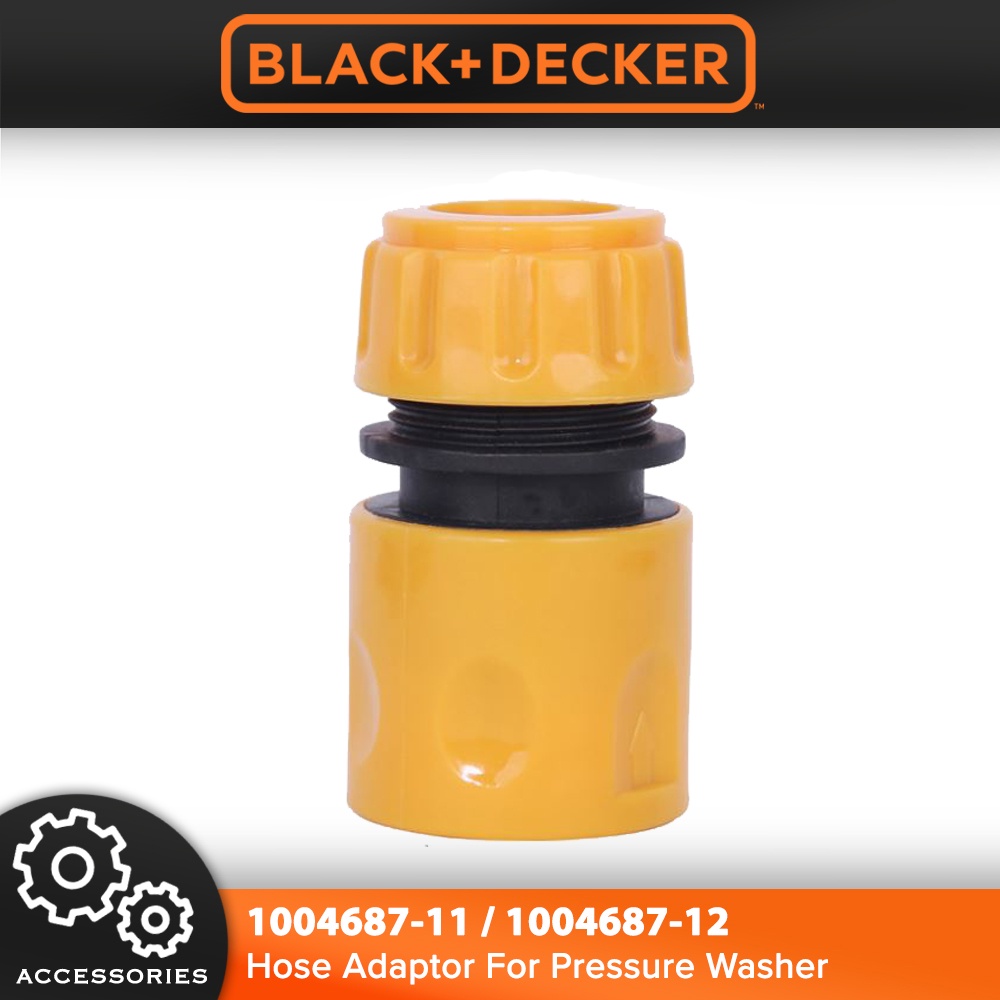 BLACK & DECKER Water Connector Adaptor Tap Water Hose Pipe Connector For Pressure Washer Water