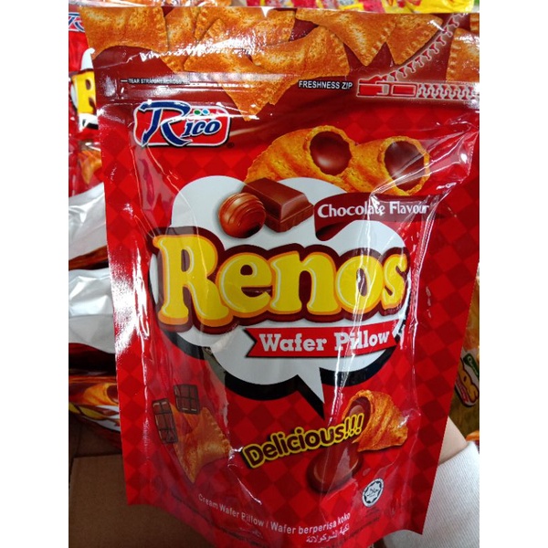 Biskut rico Renos wafer pillow 120g | Shopee Malaysia