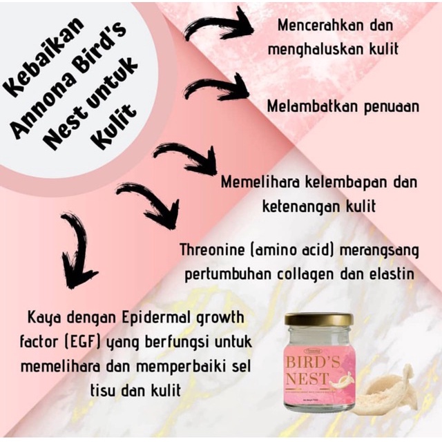 Annona Birds Nest 100 Original 1 BOTOL Shopee Malaysia