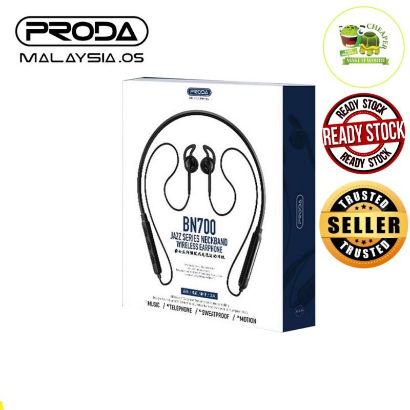 😍PRODA BN700 JAZZ Series Neckband Wireless Earphone 🔥 | Shopee Malaysia