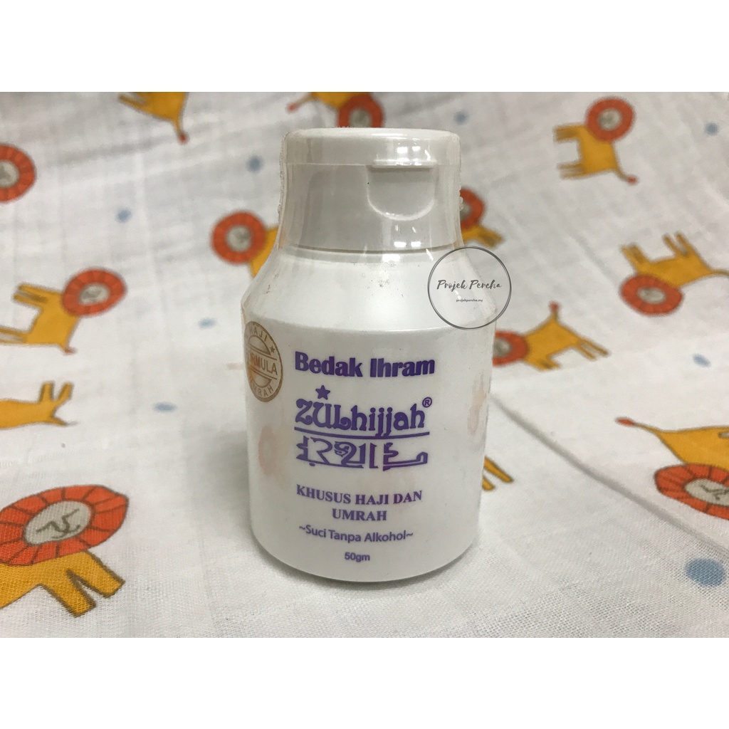 ZULHIJJAH Bedak Ihram 50g Body powder Sah Ihram Halal Travel (Kosmetik ...