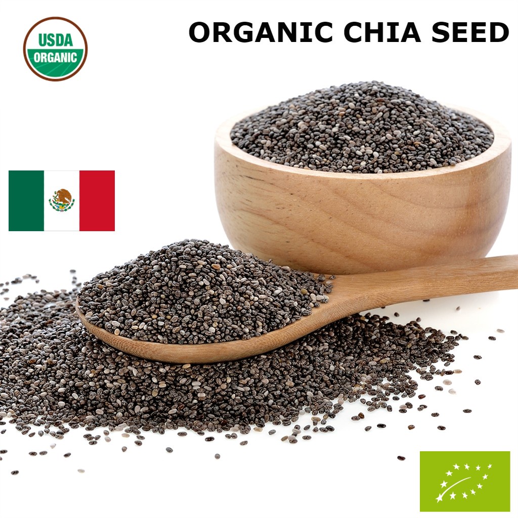 500g 1000g 【 Organic 】highland Grown Chia Seed Imported From Maxico Shopee Malaysia