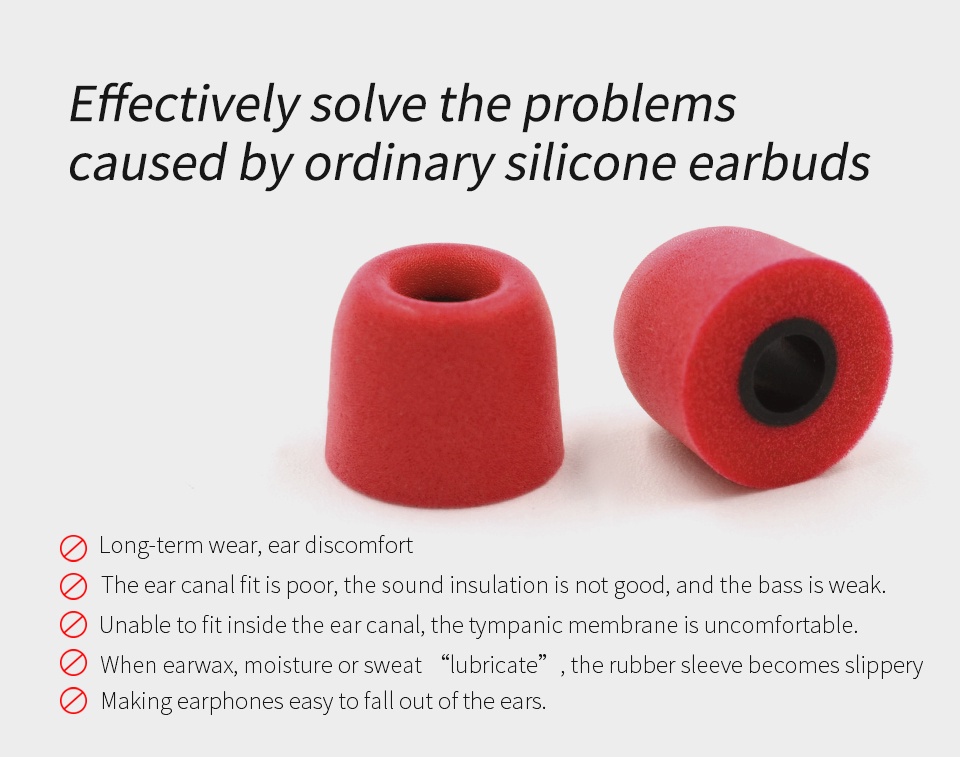 KZ Memory Sponge Sleeve Into Earphone Type Headphones To Enhance Bass ...