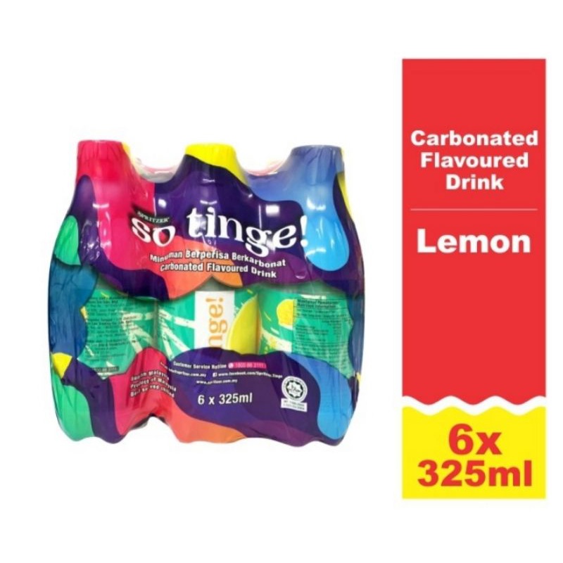 Spritzer So Tinge Lemon 6*325ml (EP08/2022) Shopee Malaysia