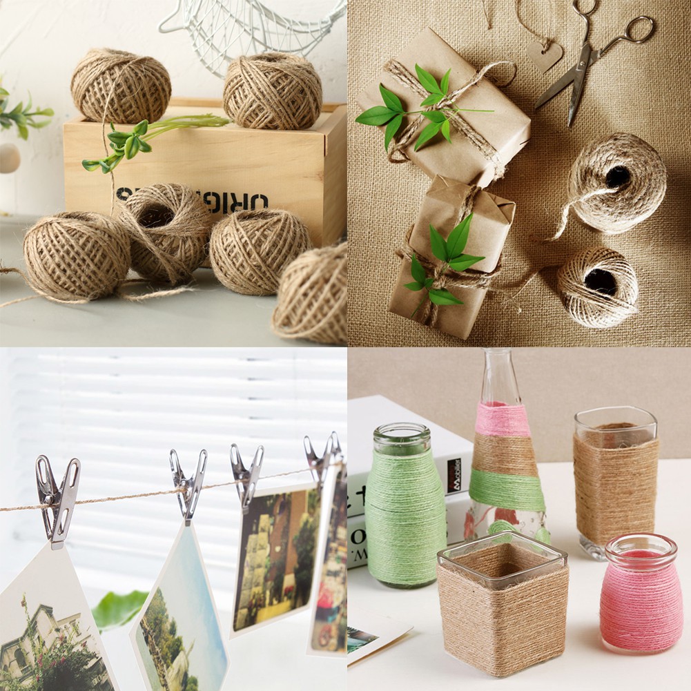 Jute String Crafts Decoration, Twine Rope Burlap Diy Craft