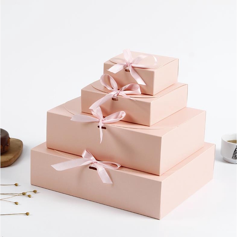 Folding Gift Box With Ribbon For Wedding Birthday Gift Souvenir Holiday ...