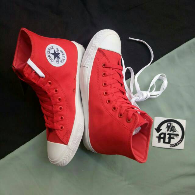 Converse CT II CHUCK TAYLOR RED WHITE ALLSTAR FULL TAG BARCODE Shopee Malaysia