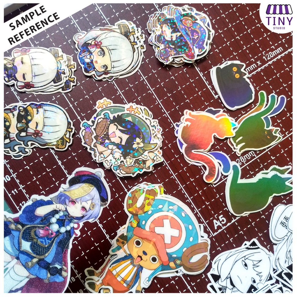 CUSTOM DIE-CUT Laminated Stickers with Holographic Effects (Waterproof ...