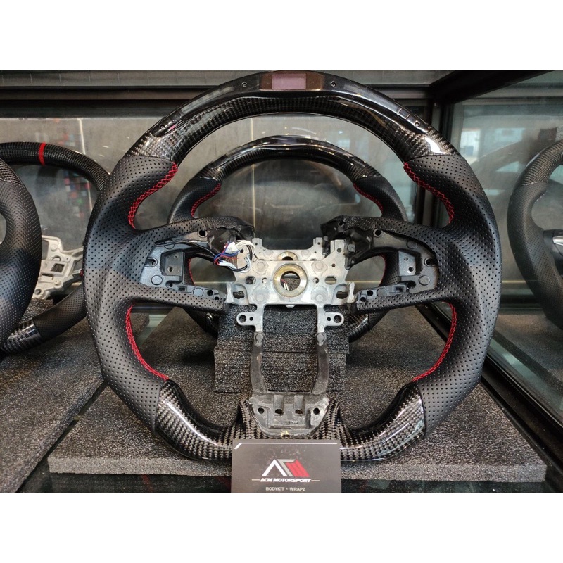 Honda civic carbon fiber deals steering wheel