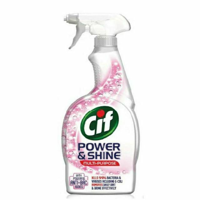 Cif Power & Shine Antibacterial Multi-Purpose Spray 700 ML - removes ...