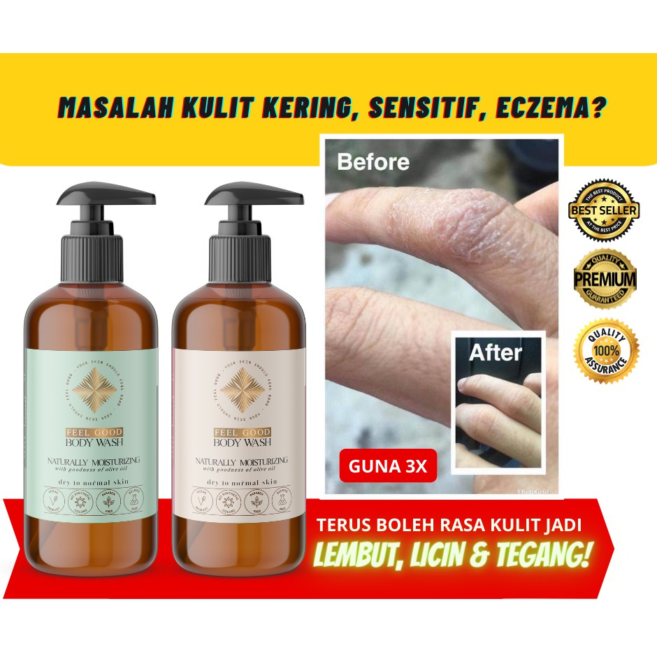 [𝗕𝗘𝗥𝗞𝗘𝗦𝗔𝗡] Sabun Mandian 𝐄𝐤𝐳𝐞𝐦𝐚/Eczema Shower Gel 500g Utk Masalah