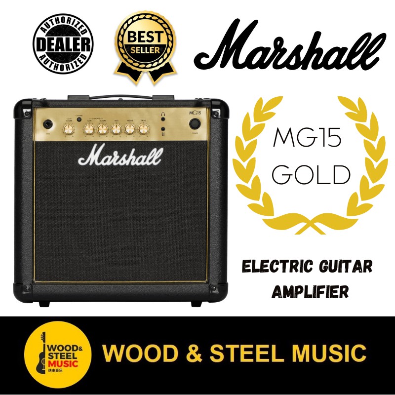 Marshall mg15g gold 15w deals guitar combo