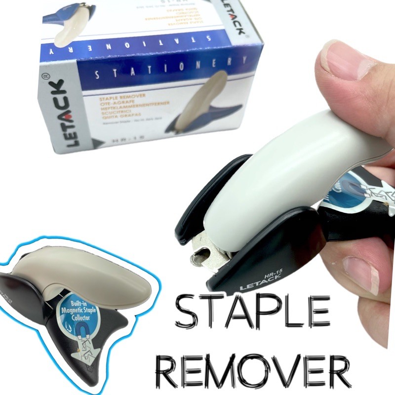 AKINA SAVE HR15 LETACK Compact Lever Staple Remover Kertas Stapler