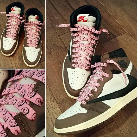 Ready Stock Travis Scott Cactus Jack Offwhite Fashion Shoelaces double sided shoelaces sneaker Aj shoelaces Tali Kasut Shopee Malaysia