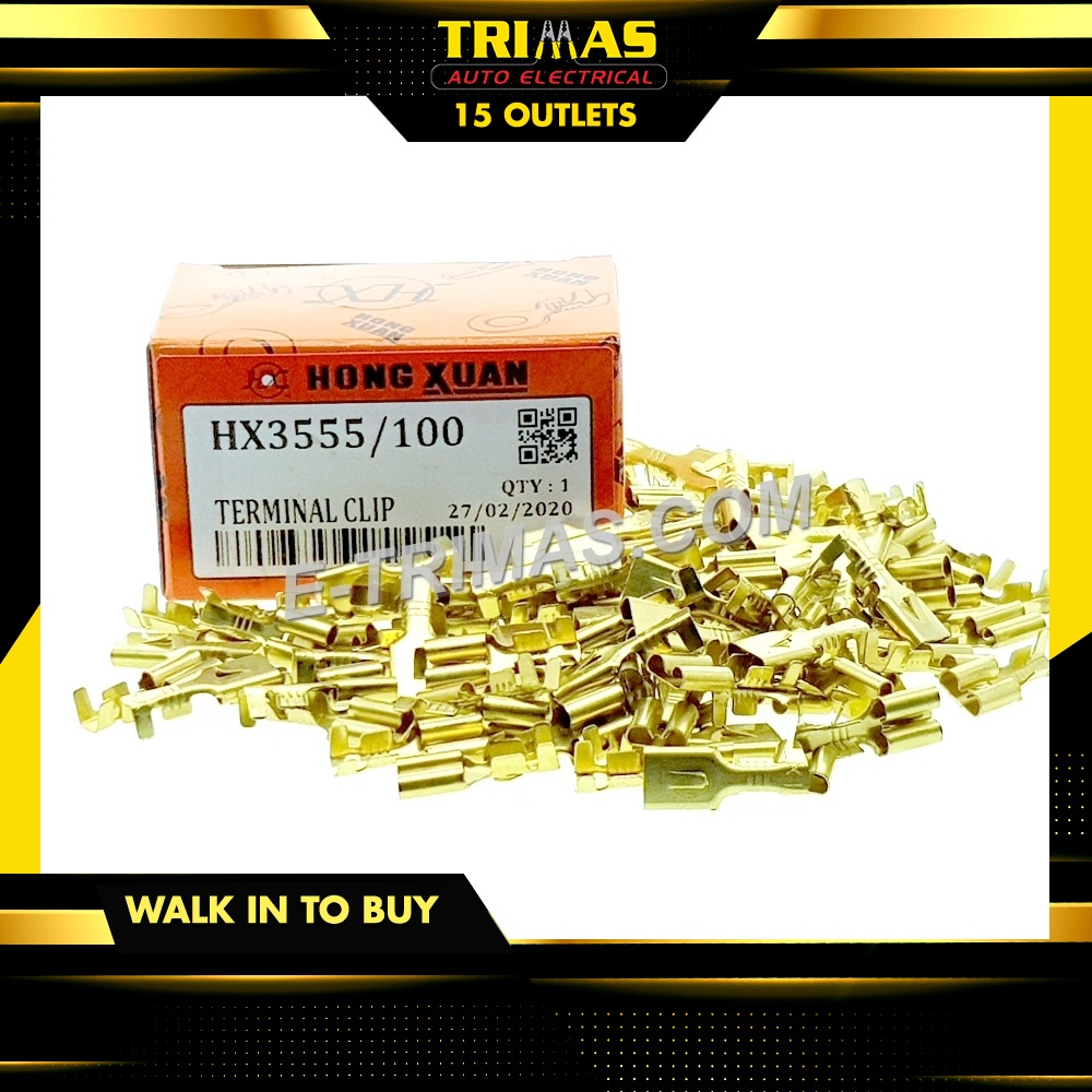 HX3555 HX2832 Non Insulated Copper Brass Terminal Wire Clip Shopee